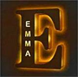 Lampada con lettere in legno Lampada a pendolo Lampada decorativa personalizzata personalizzata