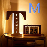 Lampada con lettere in legno Lampada a pendolo Lampada decorativa personalizzata personalizzata
